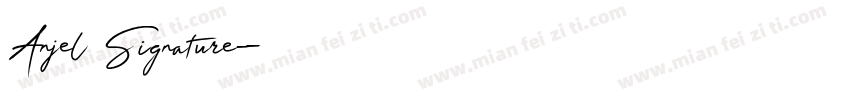 Anjel Signature字体转换